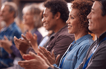 People at a conference