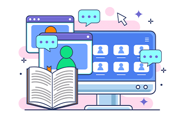 Online learning graphic
